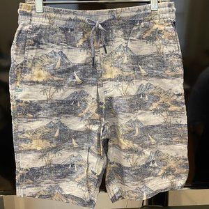 Tommy Bahama Linen Shorts - Island Print - M